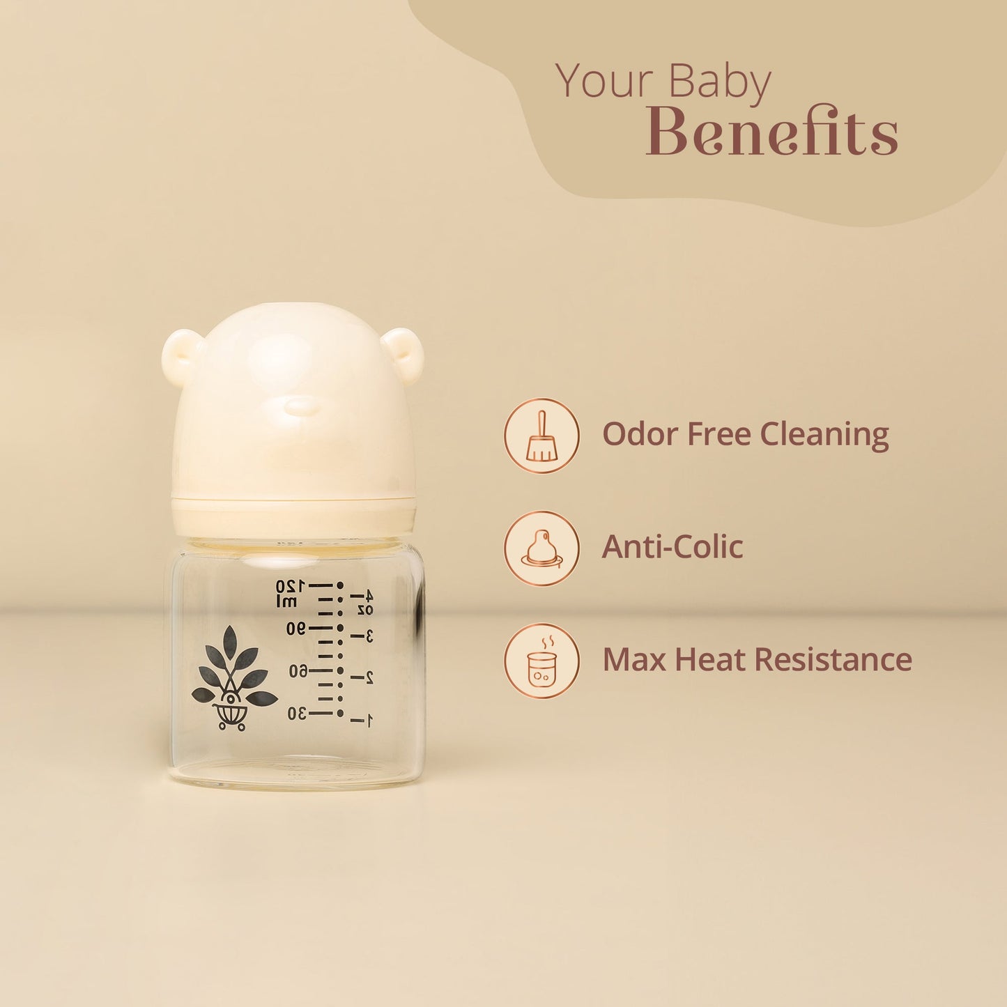 Baby Forest Palan Poshan Baby Glass Feeding Bottle