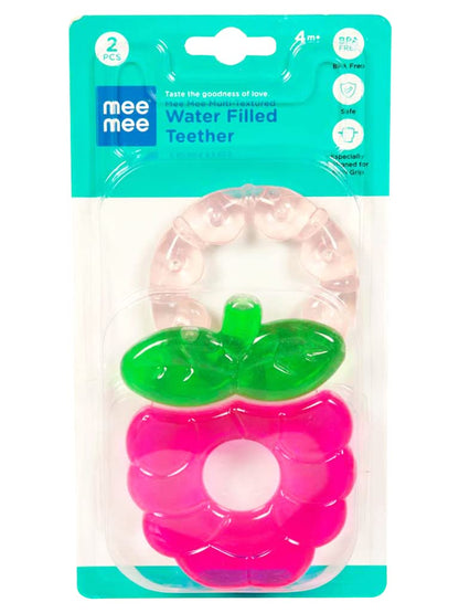 MeeMee Multi-Textured Water Filled Teether Pink+Dark Pink(PK2)