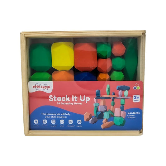 Open Ended Stack It Up - 28 pcs Balancing Stones