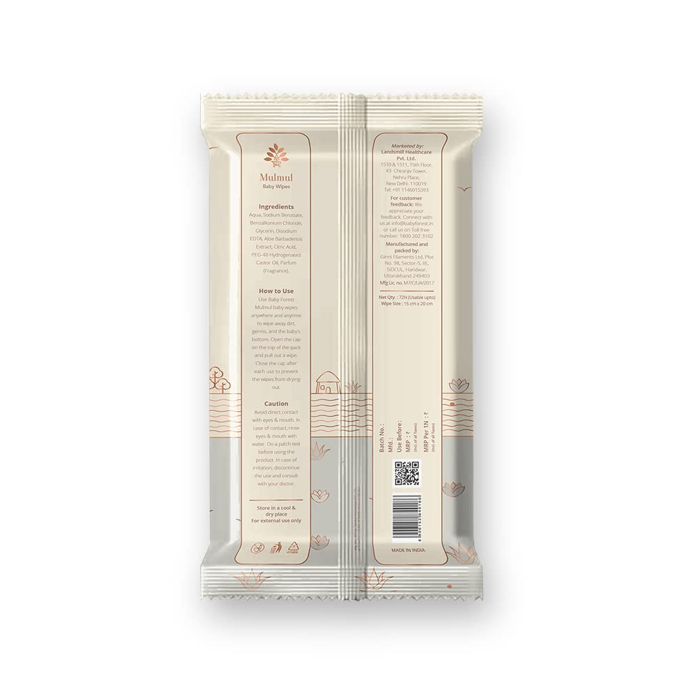 Baby Forest Mulmul Baby Wipes