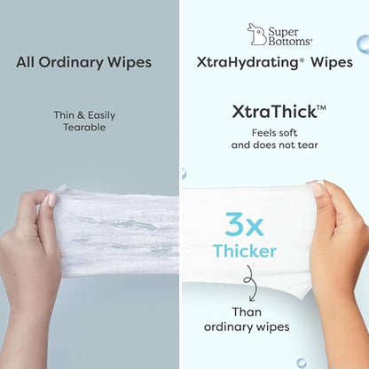 SuperBottoms 99% Pure Water Baby Wet Wipes Pack of 2