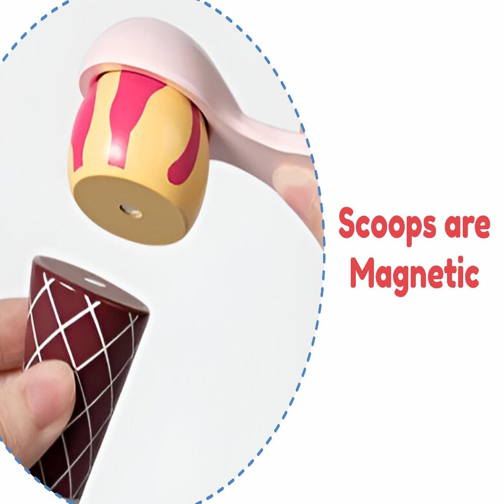 Open Ended Wooden Ice Cream Cart