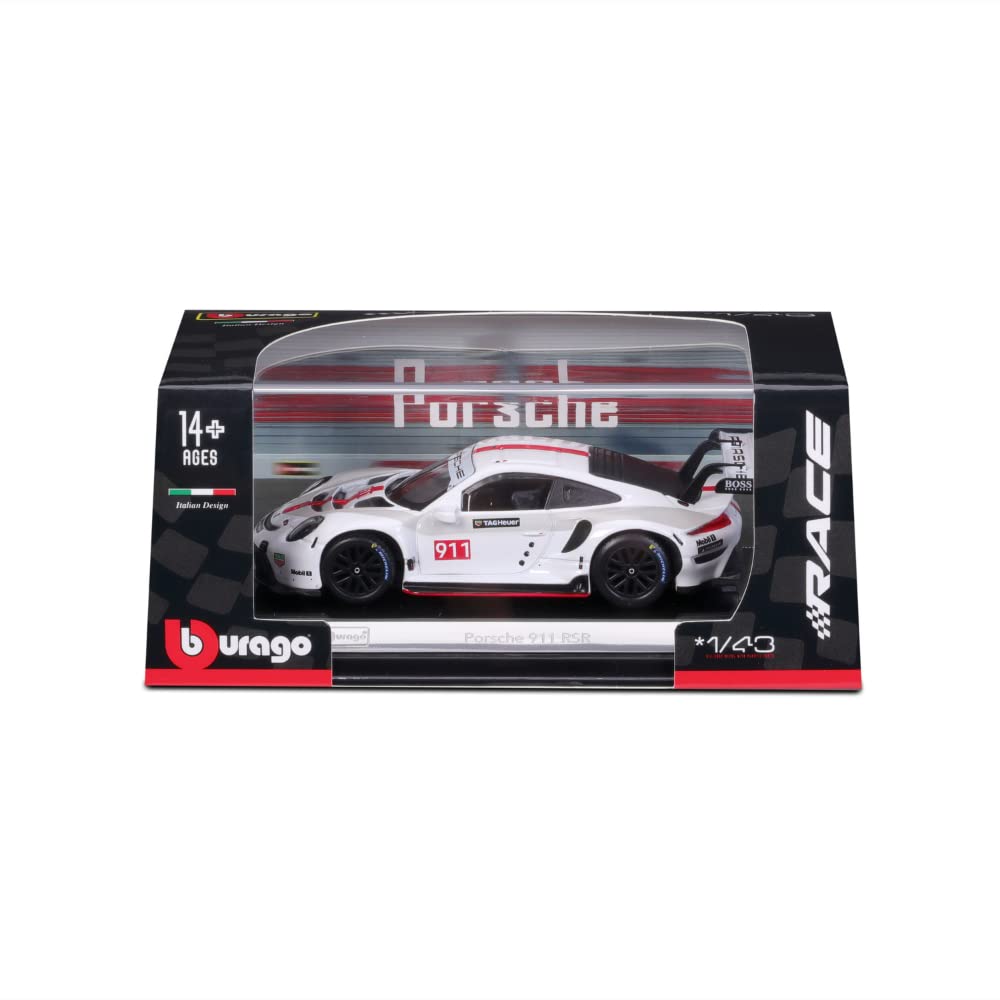Bburago 1/43 Race Crystal Collection - Porsche 911 RSR