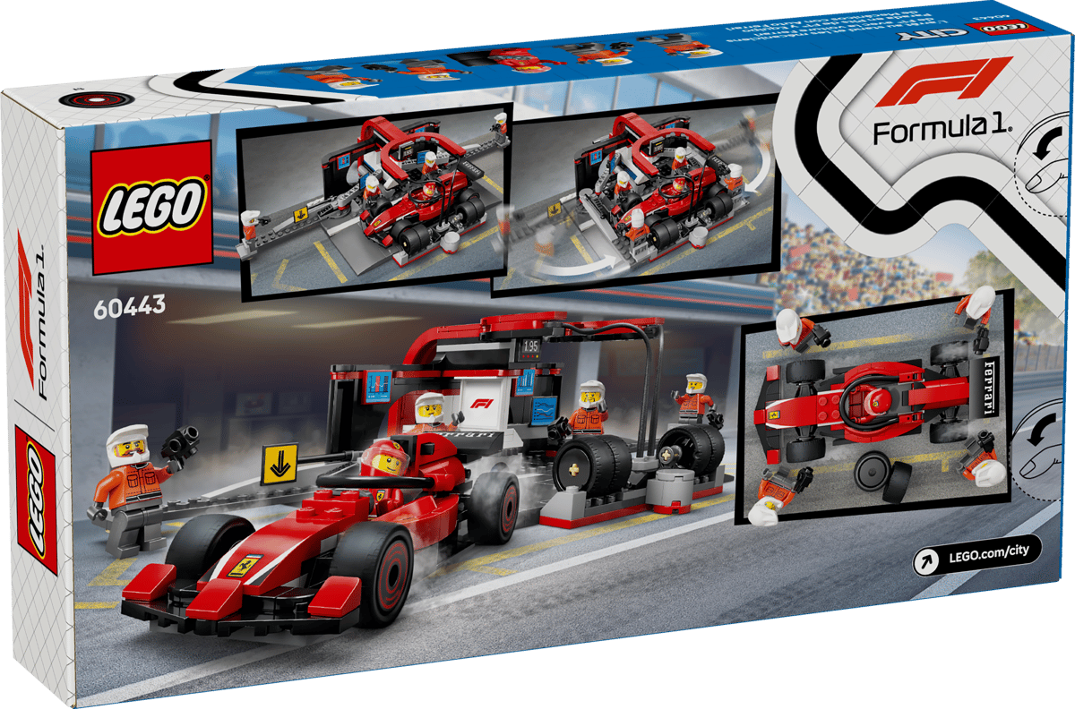 LEGO City F1 Pit Stop & Pit Crew with Ferrari Car