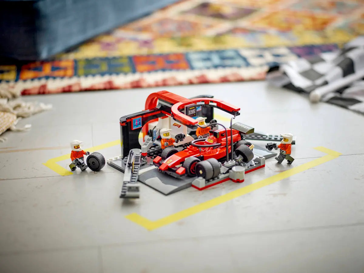 LEGO City F1 Pit Stop & Pit Crew with Ferrari Car