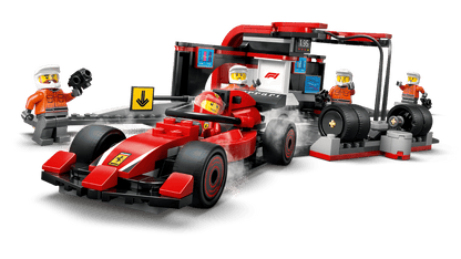 LEGO City F1 Pit Stop & Pit Crew with Ferrari Car