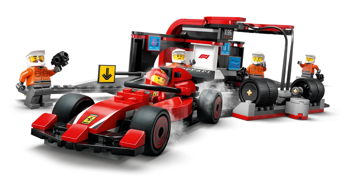 LEGO City F1 Pit Stop & Pit Crew with Ferrari Car