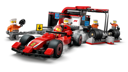 LEGO City F1 Pit Stop & Pit Crew with Ferrari Car