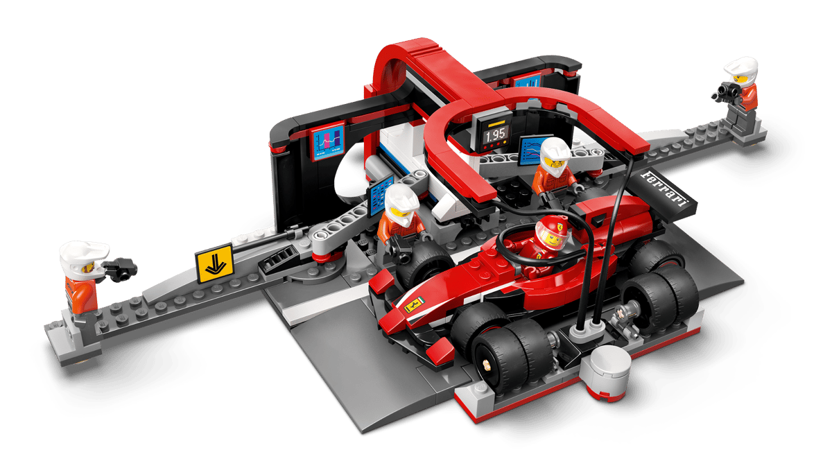 LEGO City F1 Pit Stop & Pit Crew with Ferrari Car