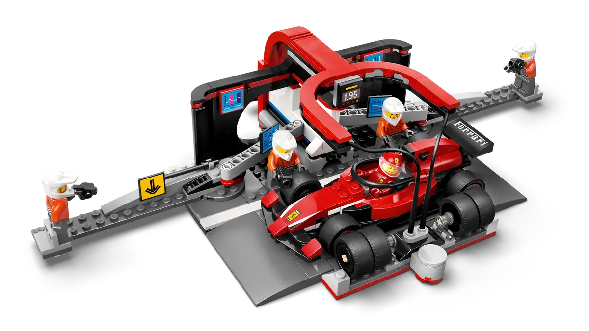 LEGO City F1 Pit Stop & Pit Crew with Ferrari Car