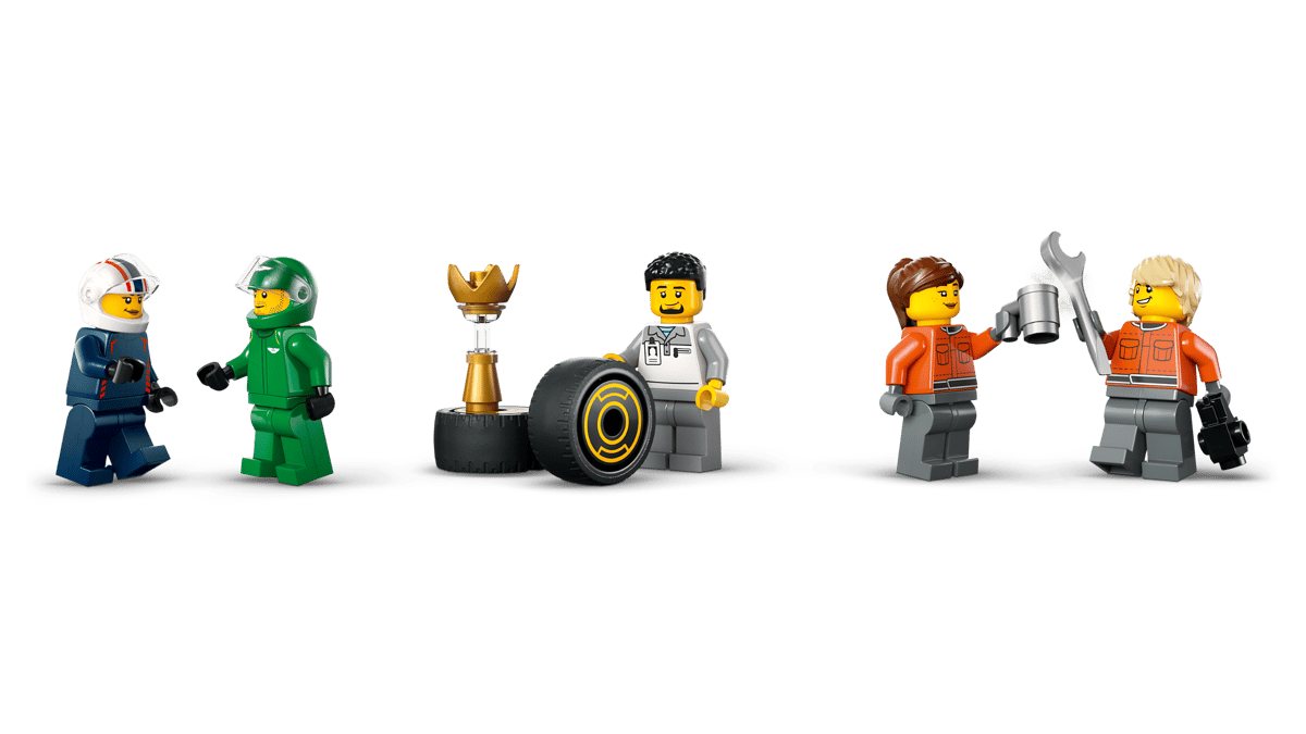 LEGO City F1 Truck with RB20 & AMR24 F1 Cars