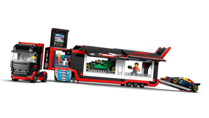 LEGO City F1 Truck with RB20 & AMR24 F1 Cars