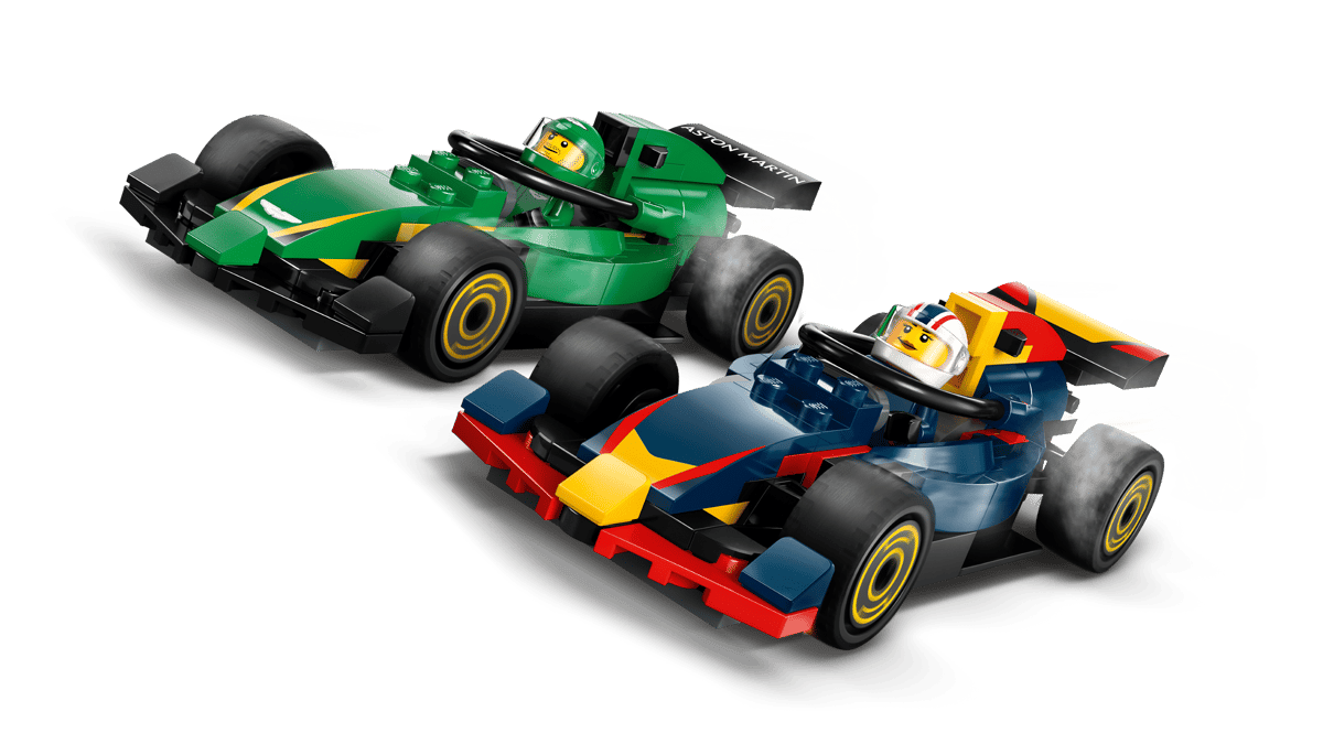 LEGO City F1 Truck with RB20 & AMR24 F1 Cars