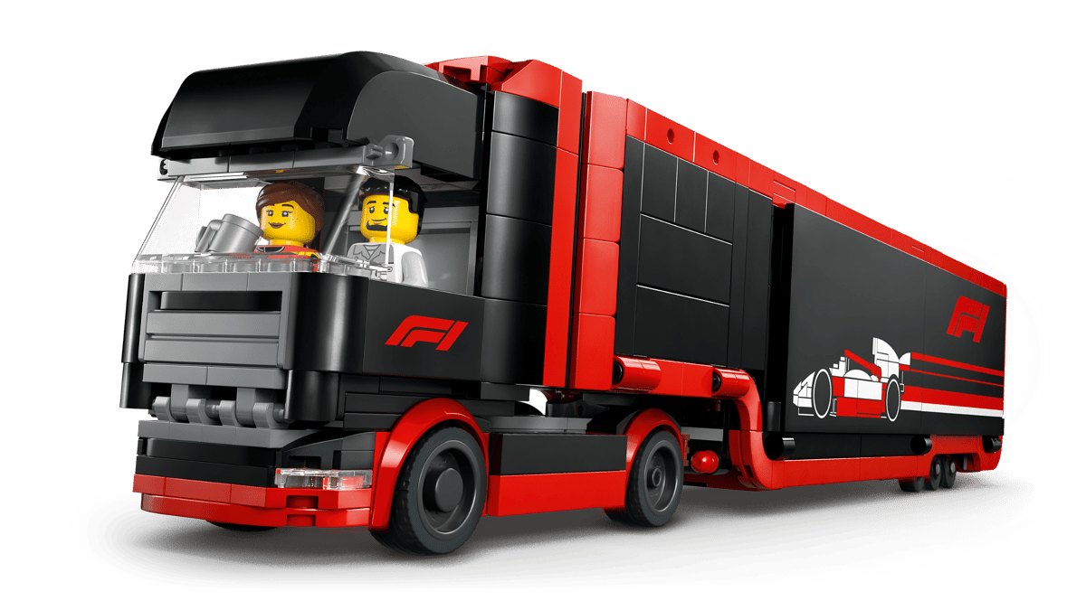 LEGO City F1 Truck with RB20 & AMR24 F1 Cars