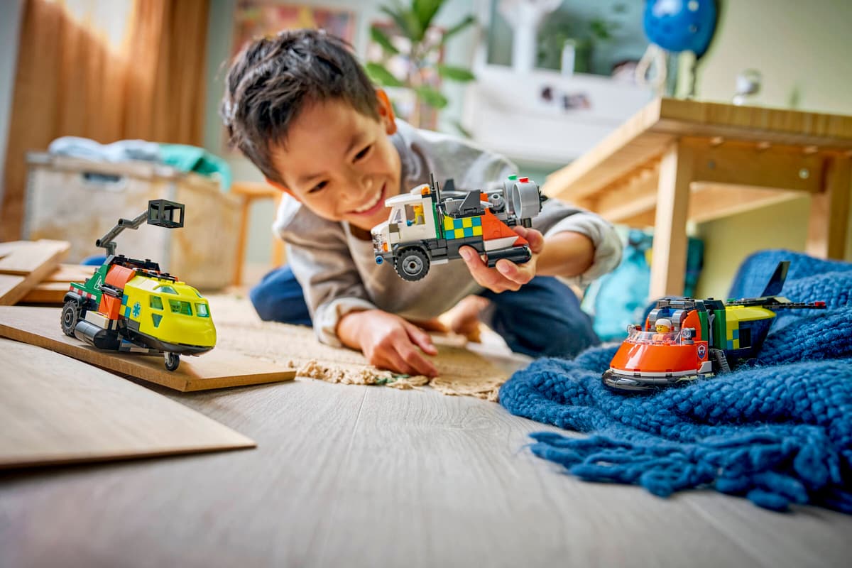 LEGO City Airplane, Service Truck & Hovercraft Remix