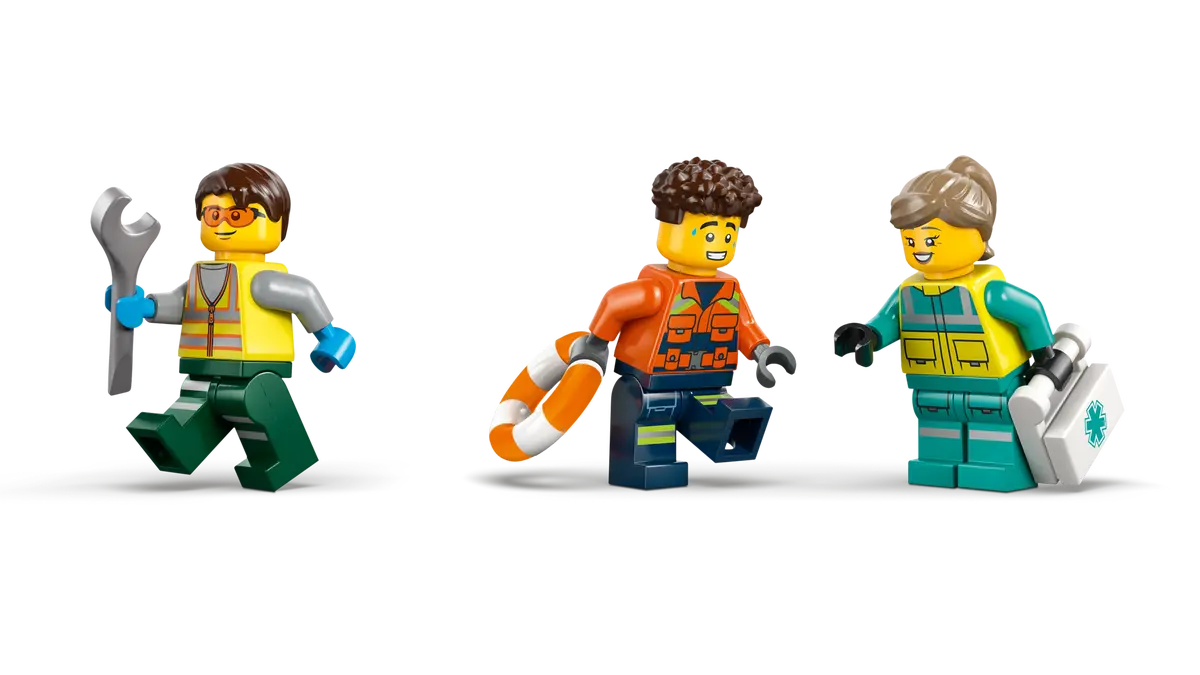 LEGO City Airplane, Service Truck & Hovercraft Remix