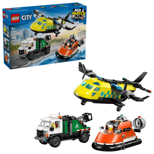 LEGO City Airplane, Service Truck & Hovercraft Remix