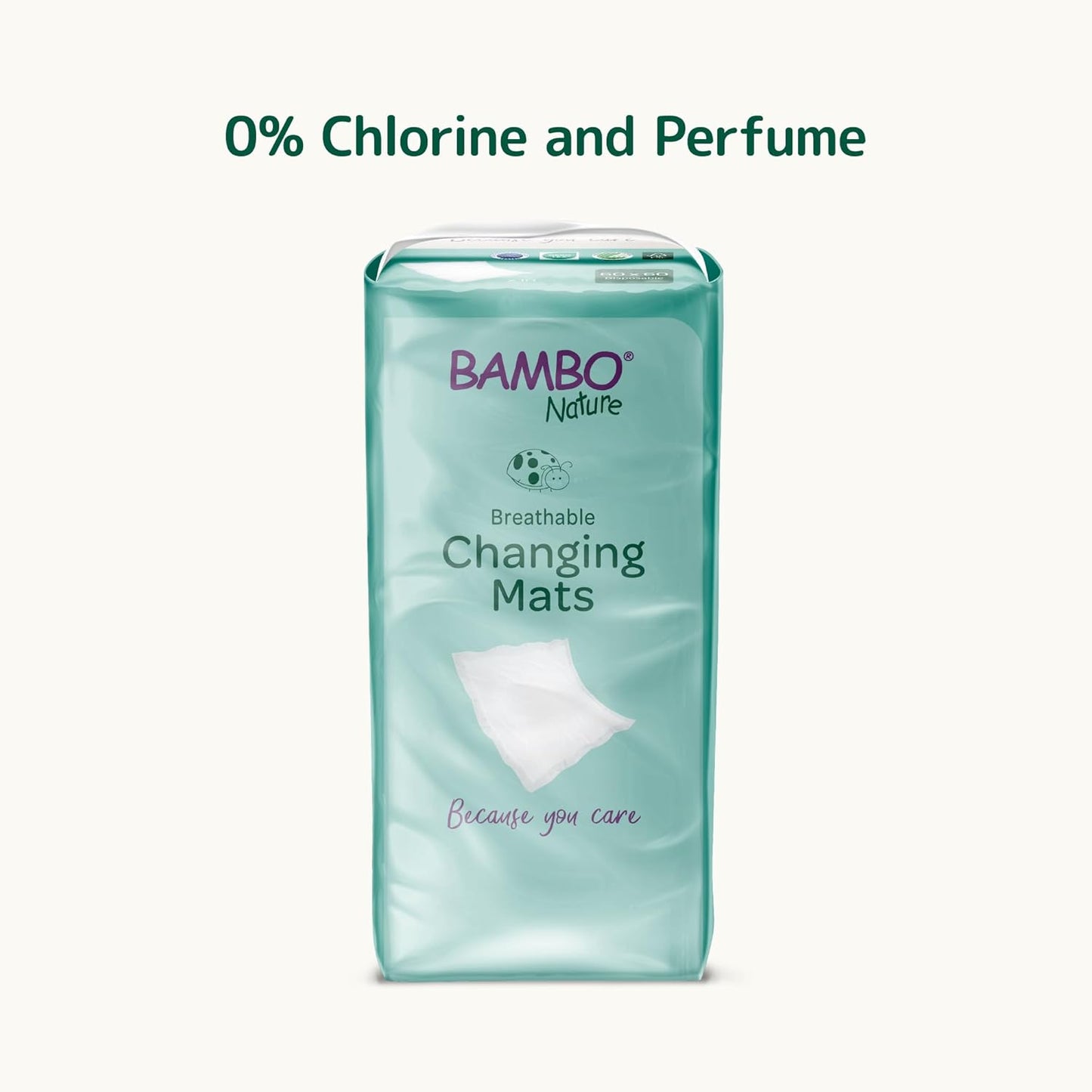 Bambo Nature Eco-Friendly and Soft Disposable Diaper Changing Mats