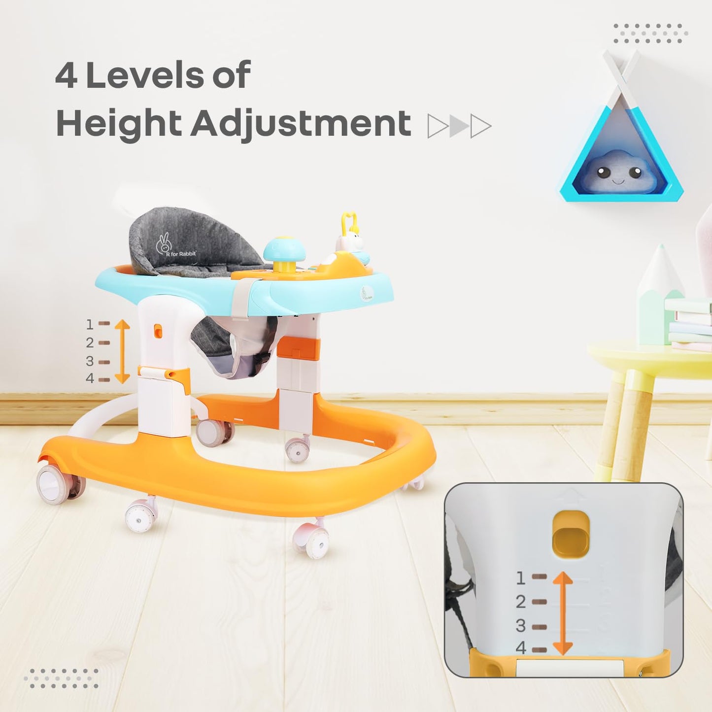 R for Rabbit Little Feet Sportz Baby Walker