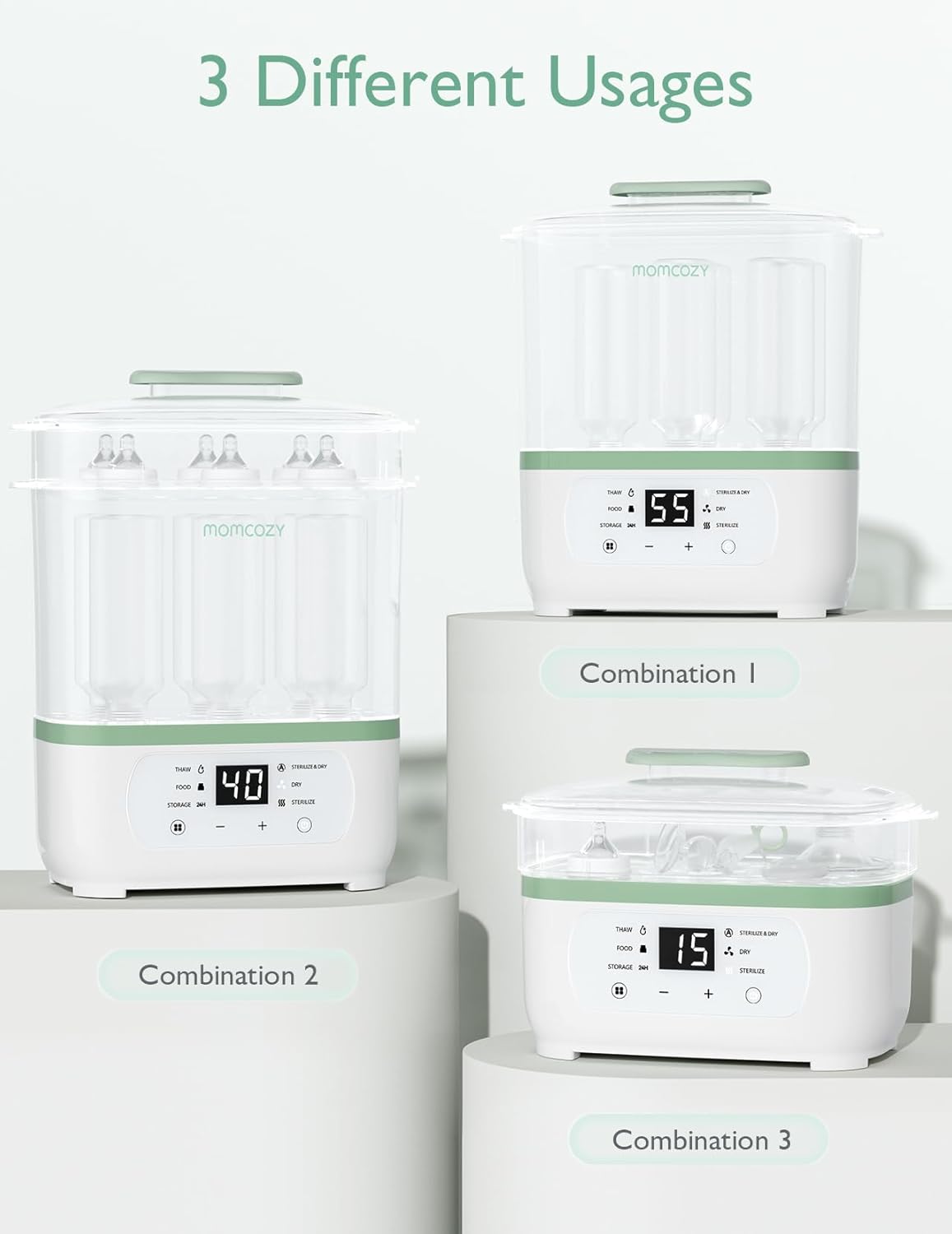 Momcozy 8-in-1 Baby Bottle Steam Sterilizer