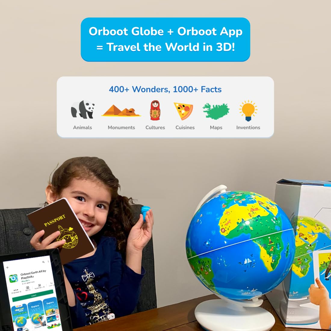 Playshifu Educational Globe for Kids