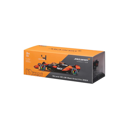 Bburago 1/24 Scale McLaren MCL38 Lando Norris #4