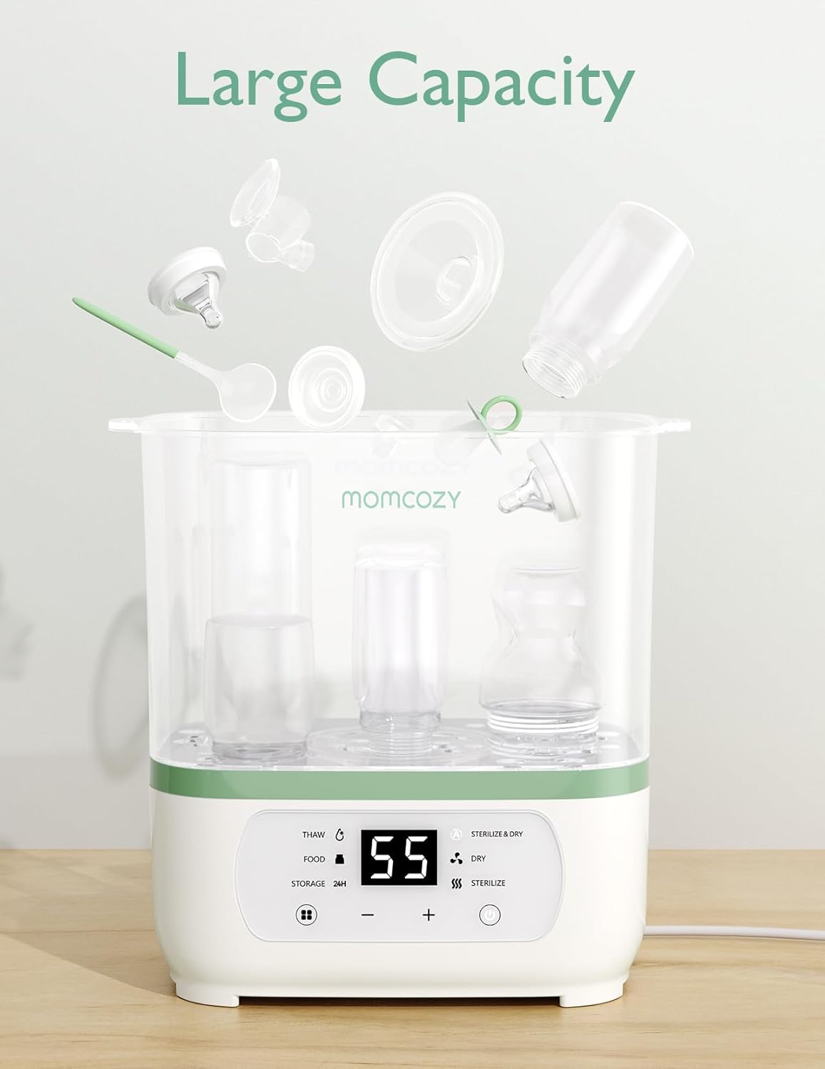 Momcozy 8-in-1 Baby Bottle Steam Sterilizer