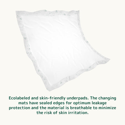 Bambo Nature Eco-Friendly and Soft Disposable Diaper Changing Mats