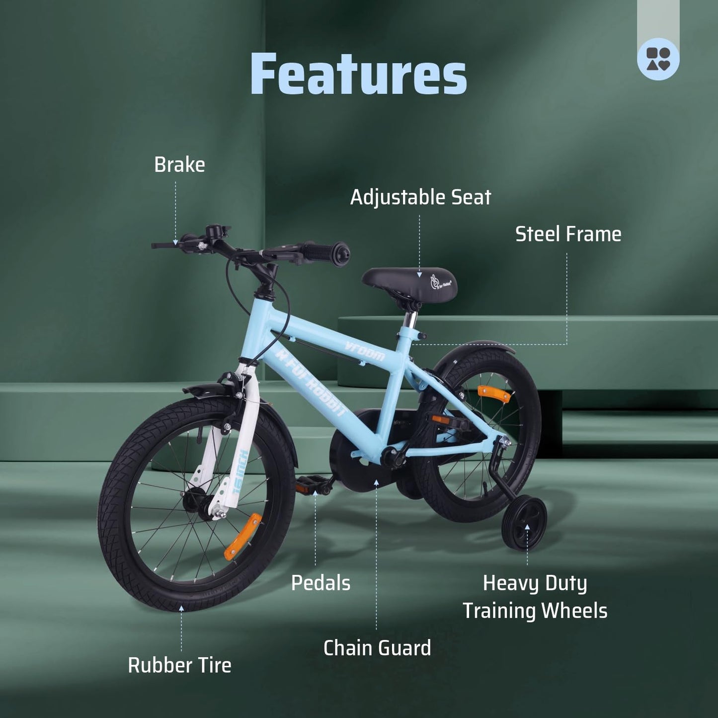 R for Rabbit Vroom Bicycle