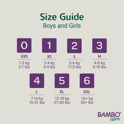 Bambo Nature Premium Baby Tape Diapers for Baby Medium Size (4-8 Kgs)-52 Count