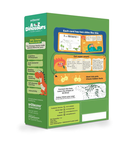 goDiscover A to Z Dinosaur Flashcards