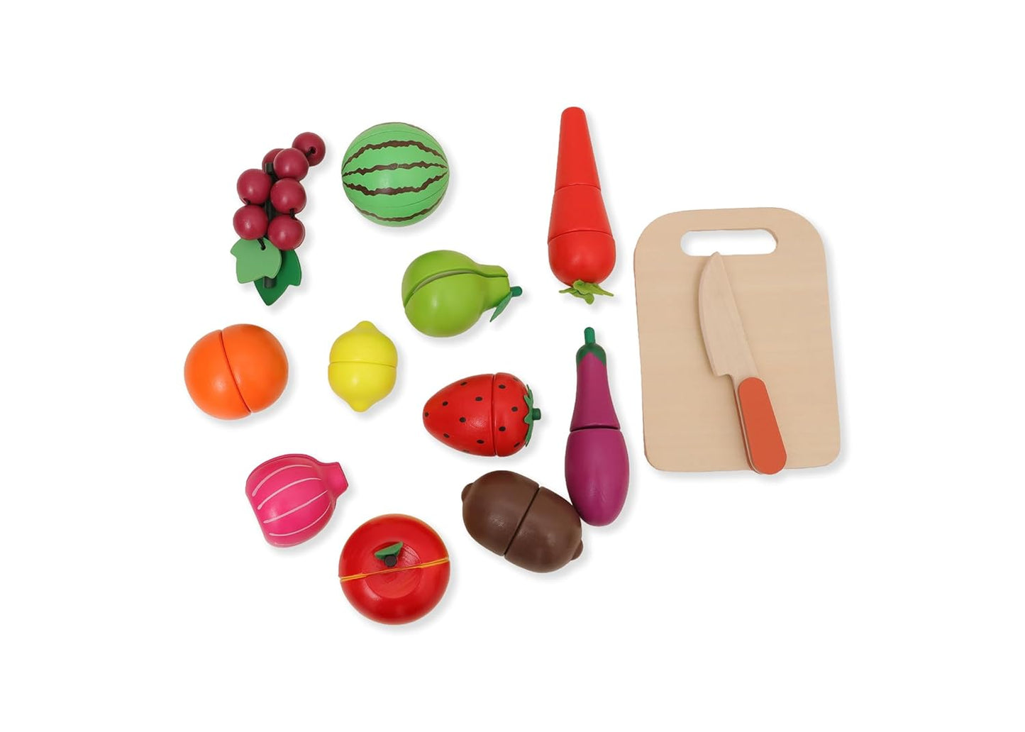 Open Ended Wooden Cutting Set - Fruits & Veggies