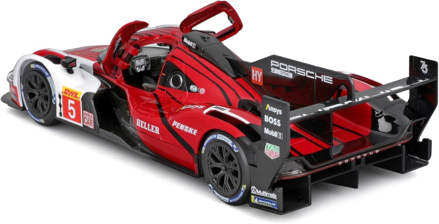 Bburago RACING series Porsche LMH 963 9RD Turbo V8 2023 Sports 1/24