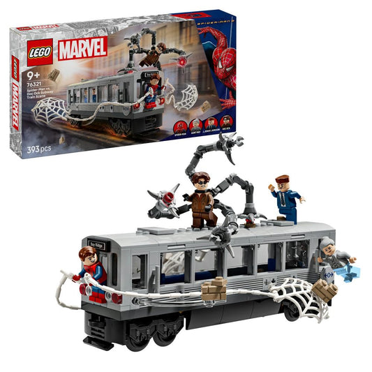 LEGO Marvel Spider-Man vs. Doc Ock Subway Train Scene