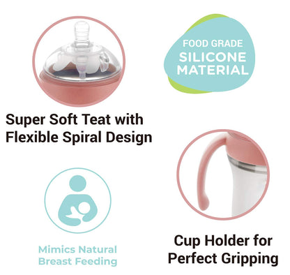 R for Rabbit First Feed Baby Silicon Feeding Bottle 160ml