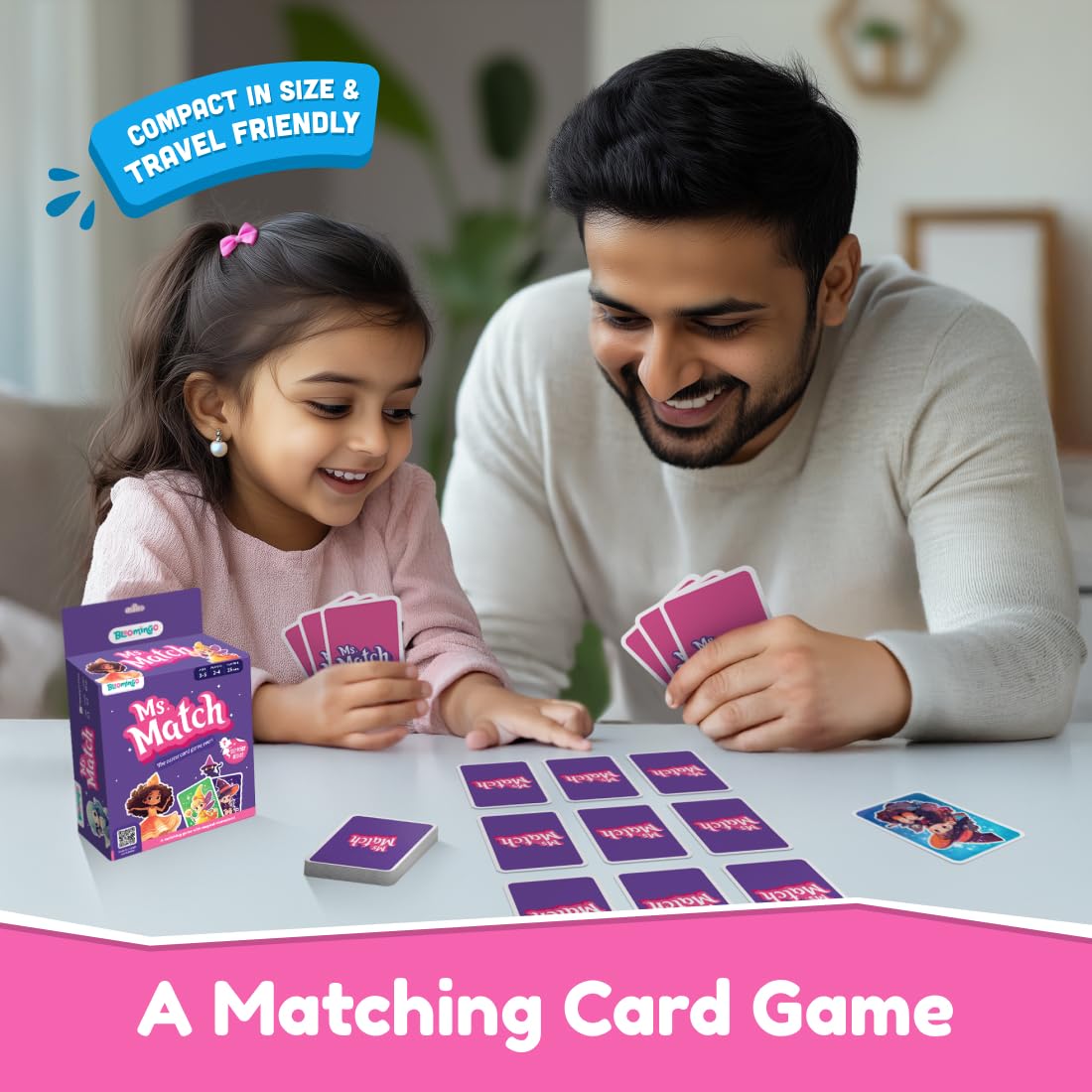 Bloomingo Ms. Match Memory Card Game