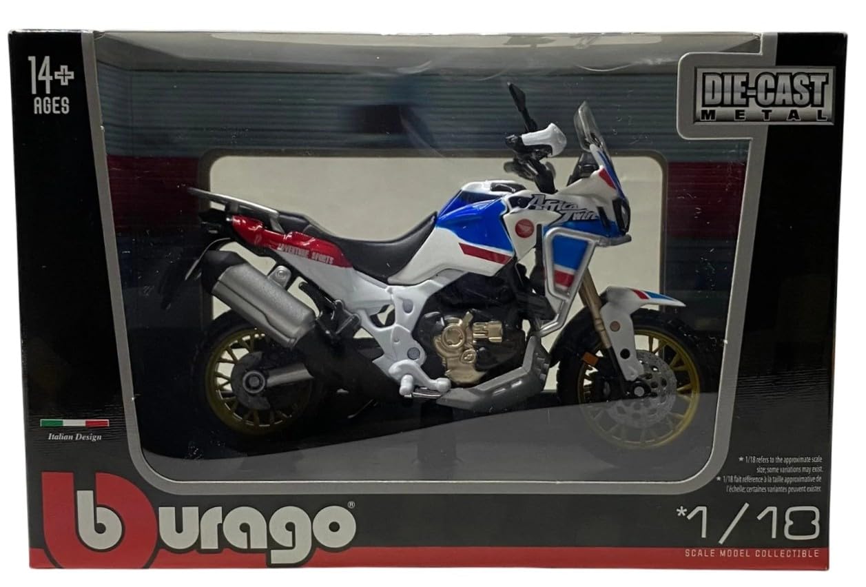 Bburago Honda Africa Twin Adventure bike model 1/18 scale