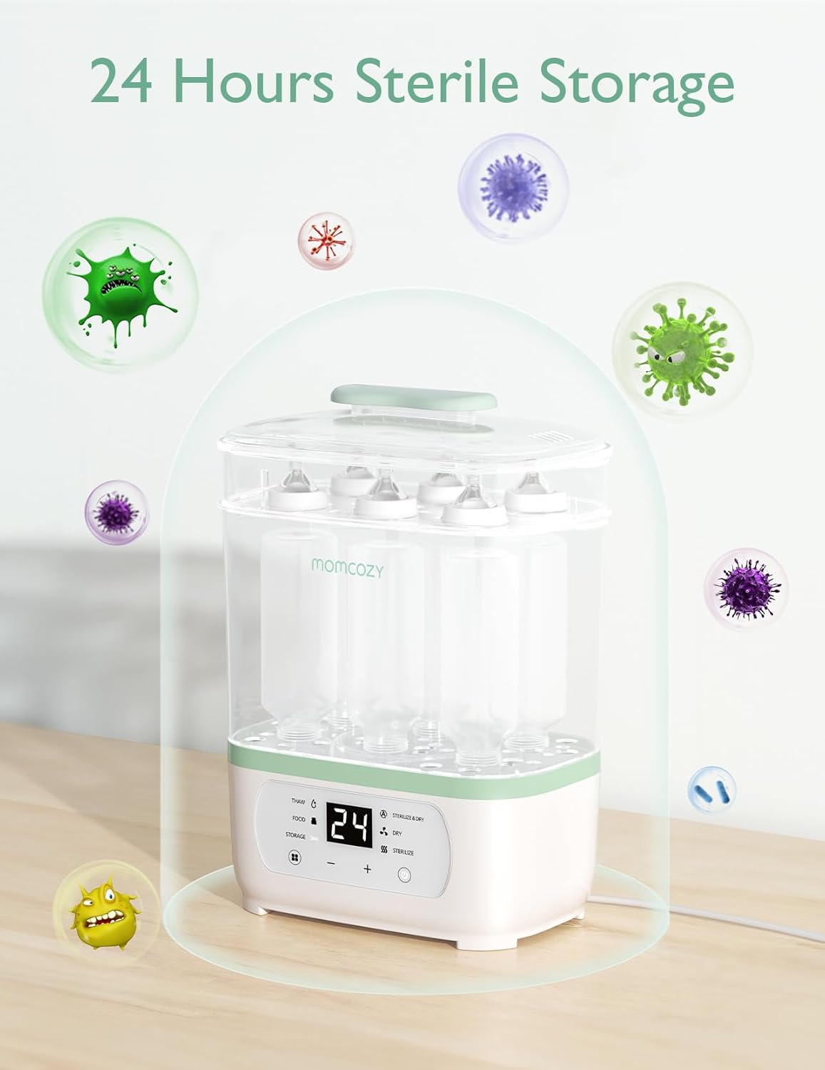Momcozy 8-in-1 Baby Bottle Steam Sterilizer