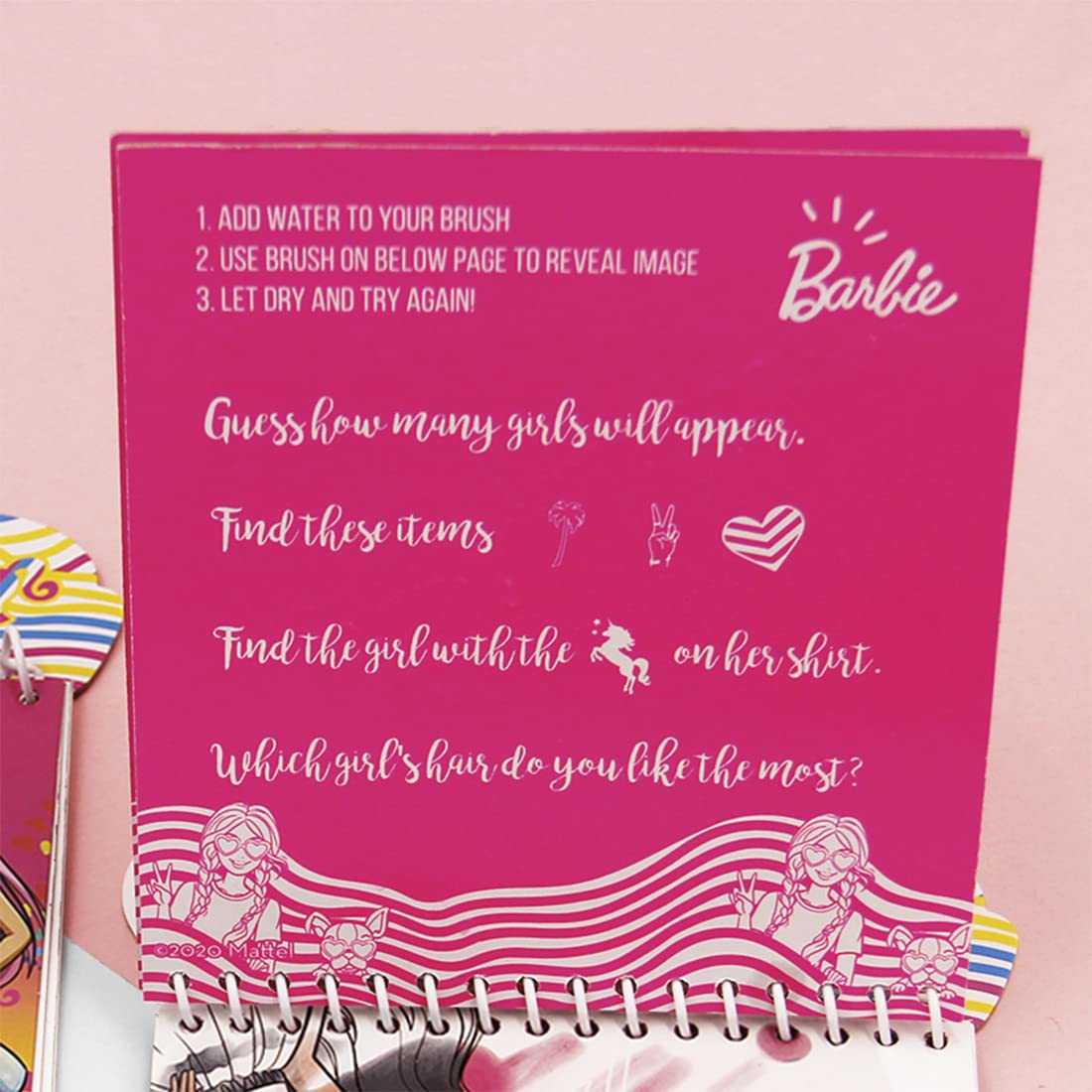 Skoodle Barbie Reusable Water Magic 3 Scenes Book