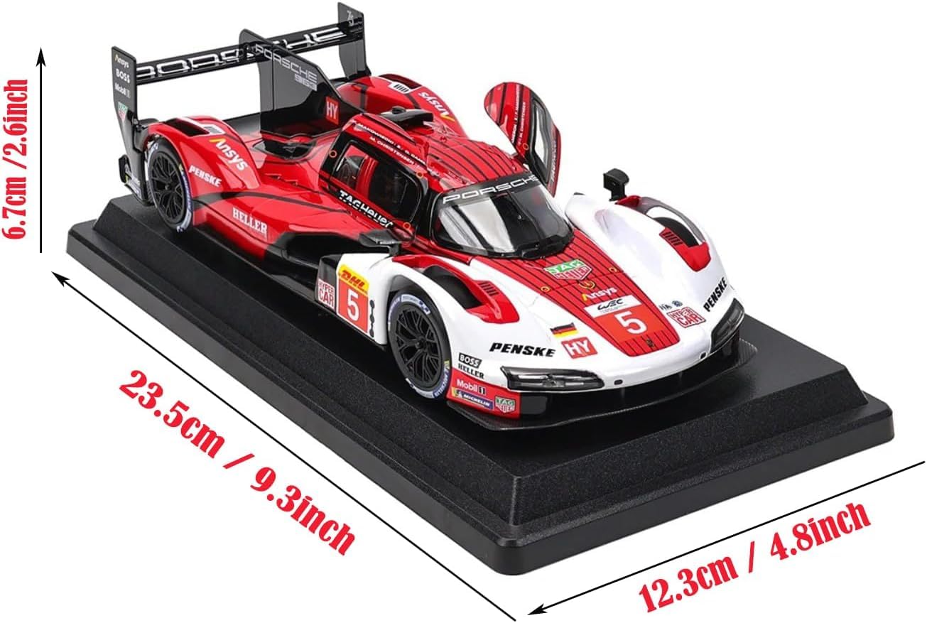Bburago RACING series Porsche LMH 963 9RD Turbo V8 2023 Sports 1/24