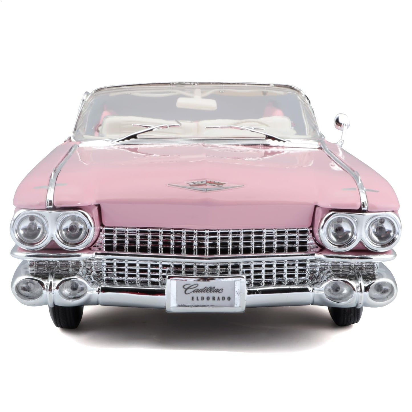 Maisto 1959 Cadillac Eldorado Biarritz Convertible, Pink Premiere 36813 1/18 Scale Diecast
