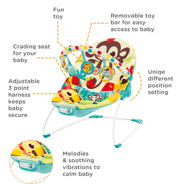 Mastela Toddlers Rocker Musical Bouncer Chair