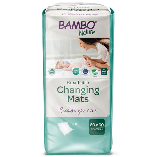 Bambo Nature Eco-Friendly and Soft Disposable Diaper Changing Mats