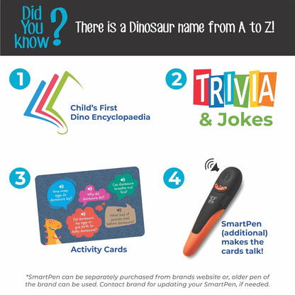 goDiscover A to Z Dinosaur Flashcards
