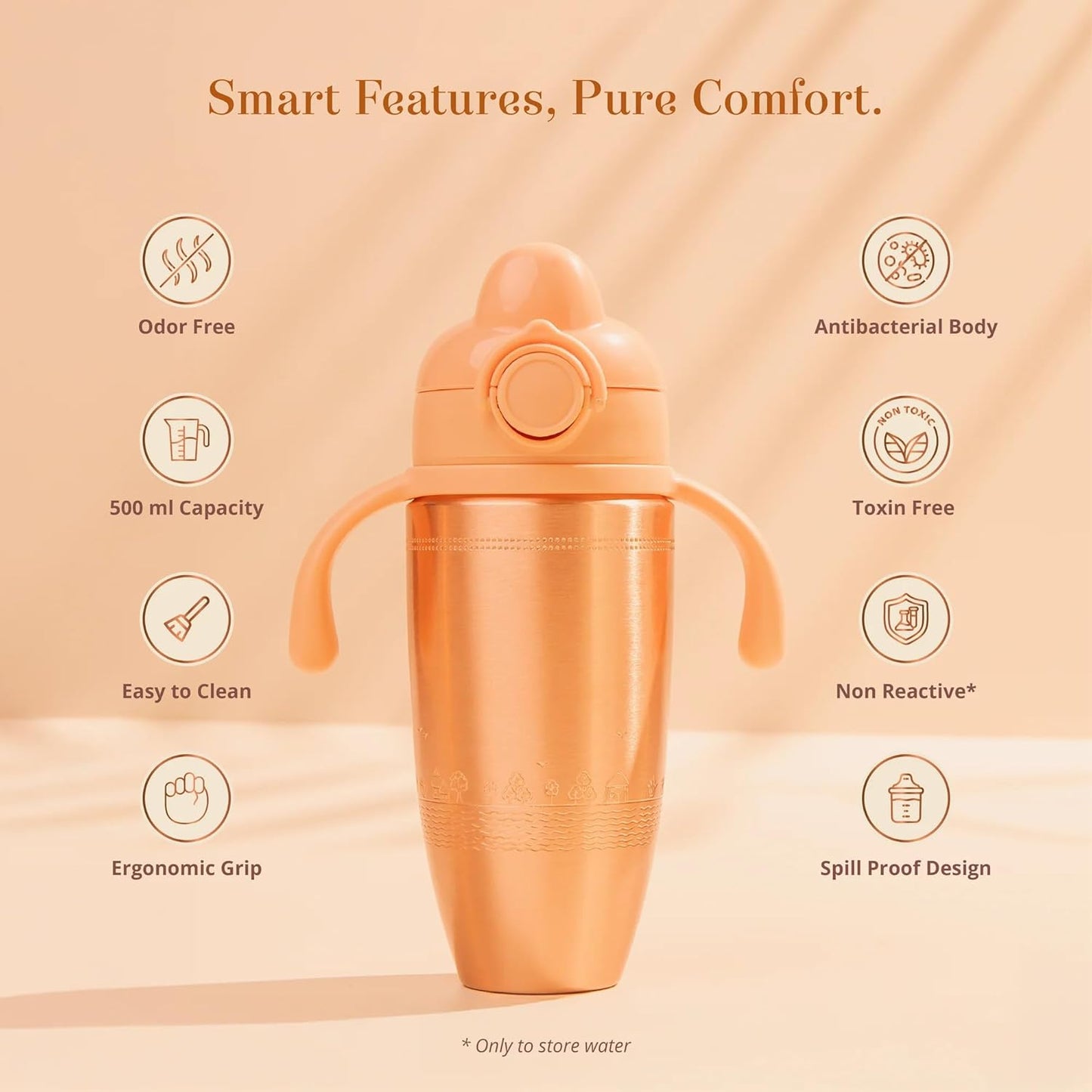 Baby Forest Tiny Tamba Pure Copper Sipper for Kids