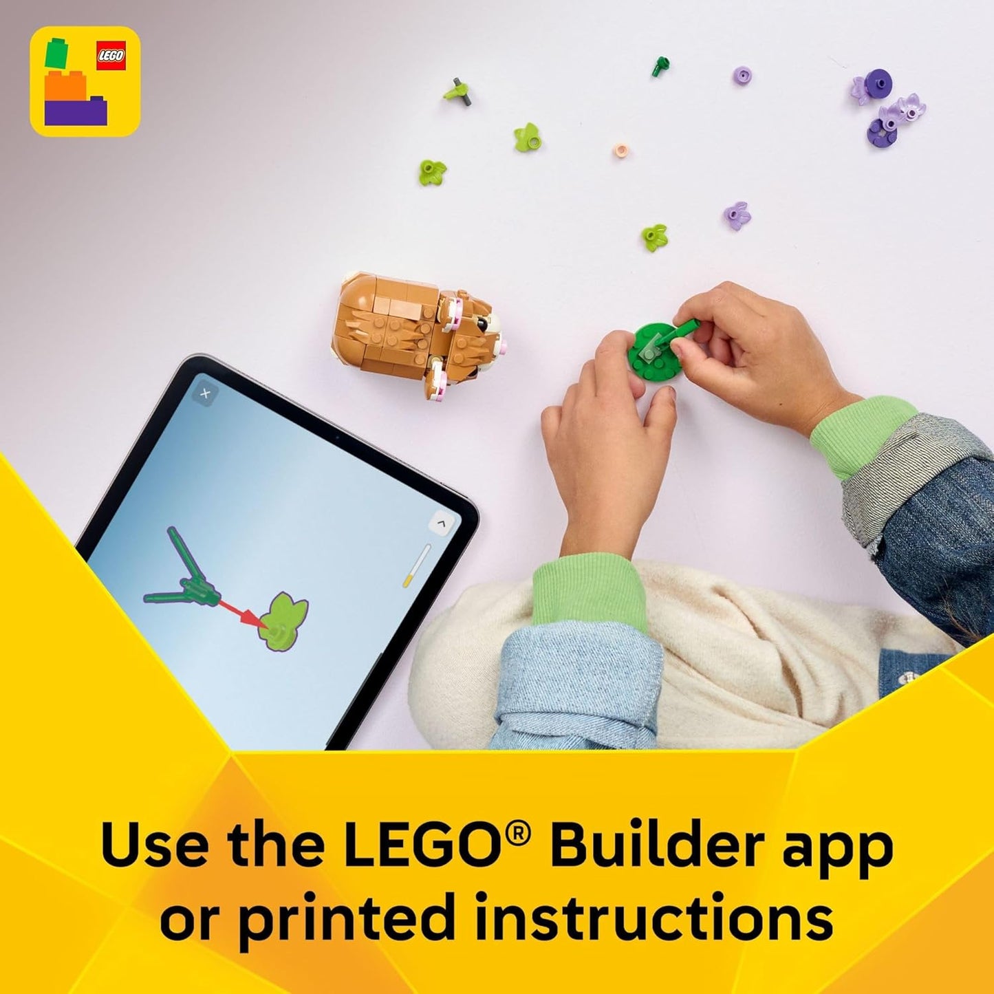 LEGO Creator 3 in 1 Cute Hamster with a Flower Building Toy