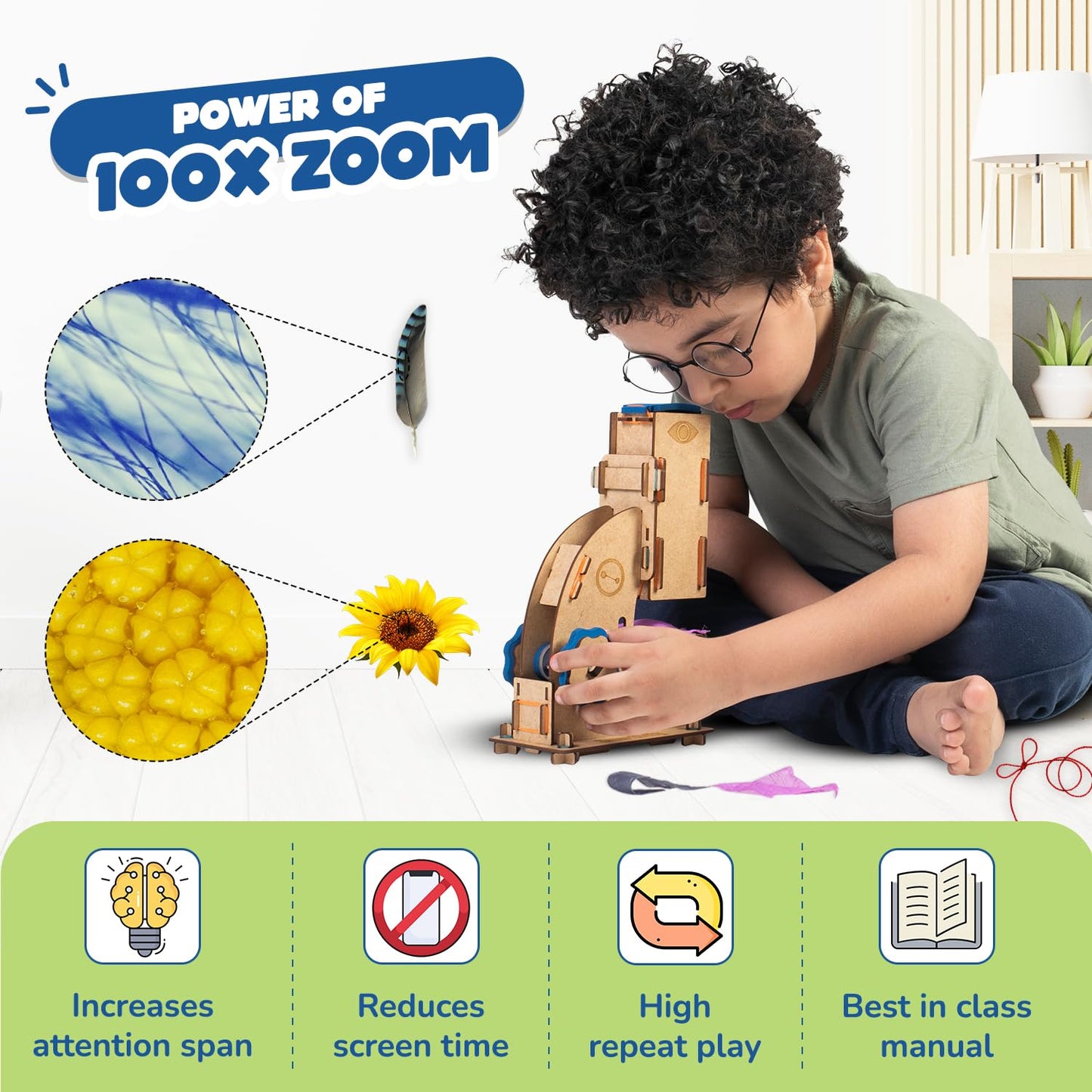 Smartivity Microscope 100x Zoom Toy
