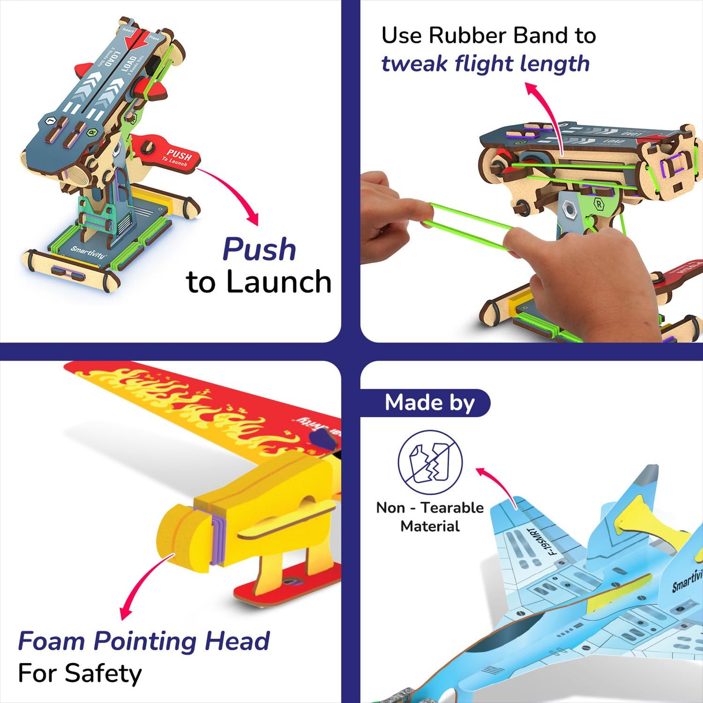 Smartivity 3in1 Airplanes Launcher Toy for Kids