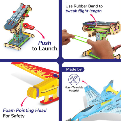 Smartivity 3in1 Airplanes Launcher Toy for Kids