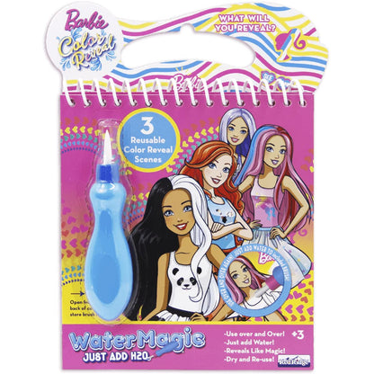 Skoodle Barbie Reusable Water Magic 3 Scenes Book